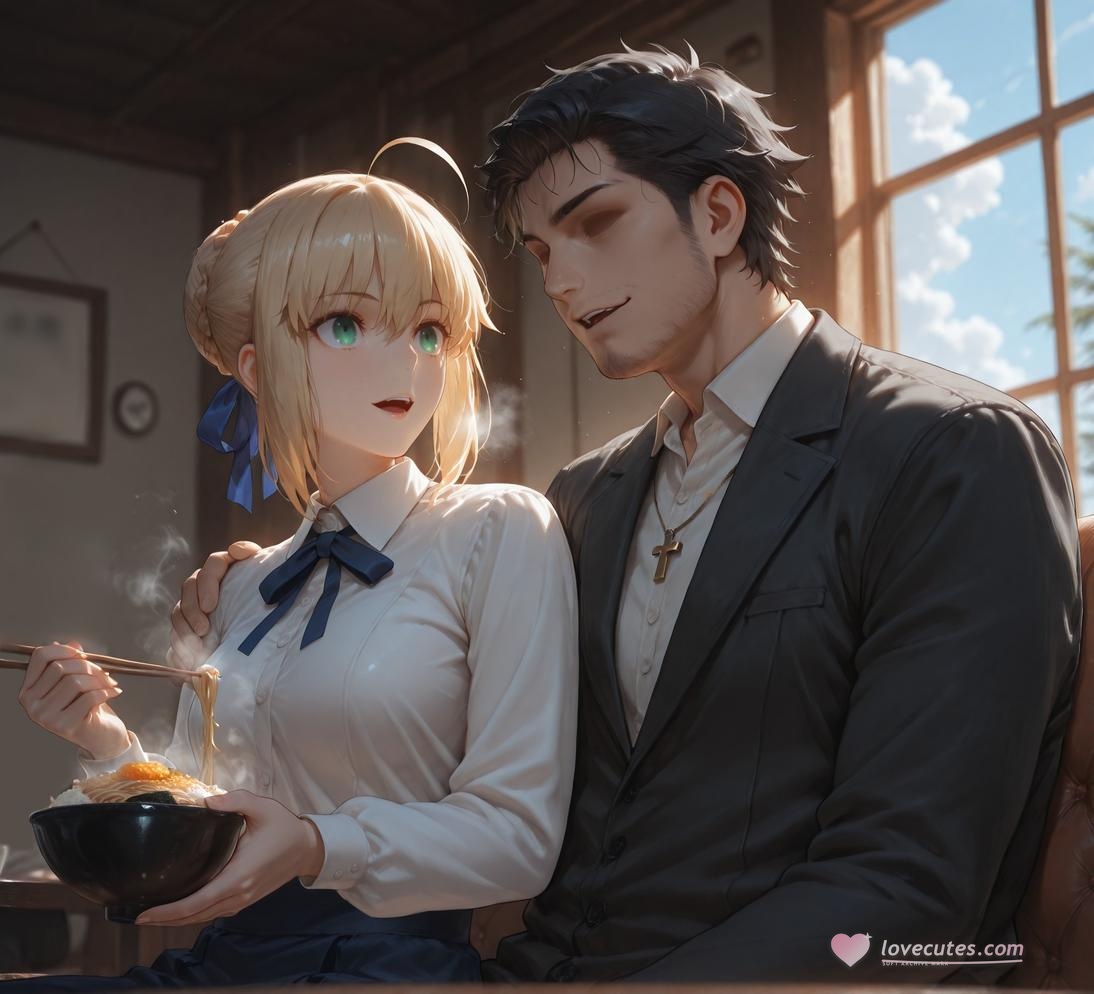 AI生成的動漫女孩 - Fate·stay night 阿爾托莉雅·潘德拉貢：黑絲床拍露穴 326P