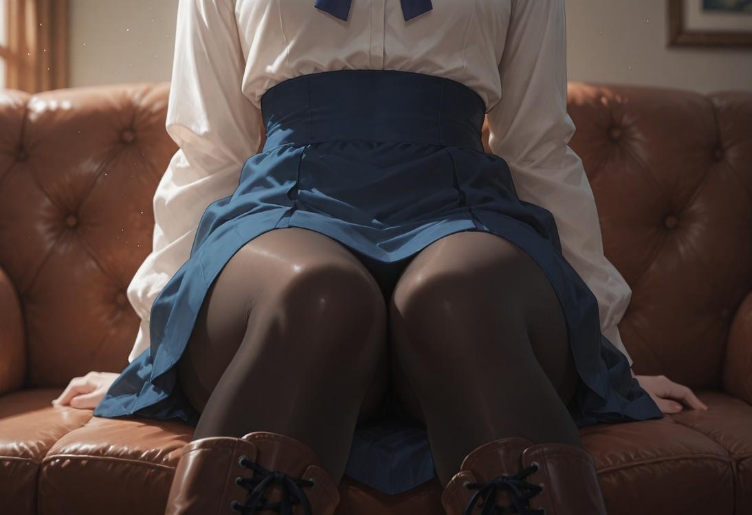 AI生成的動漫女孩 - Fate·stay night 阿爾托莉雅·潘德拉貢：黑絲床拍露穴 326P