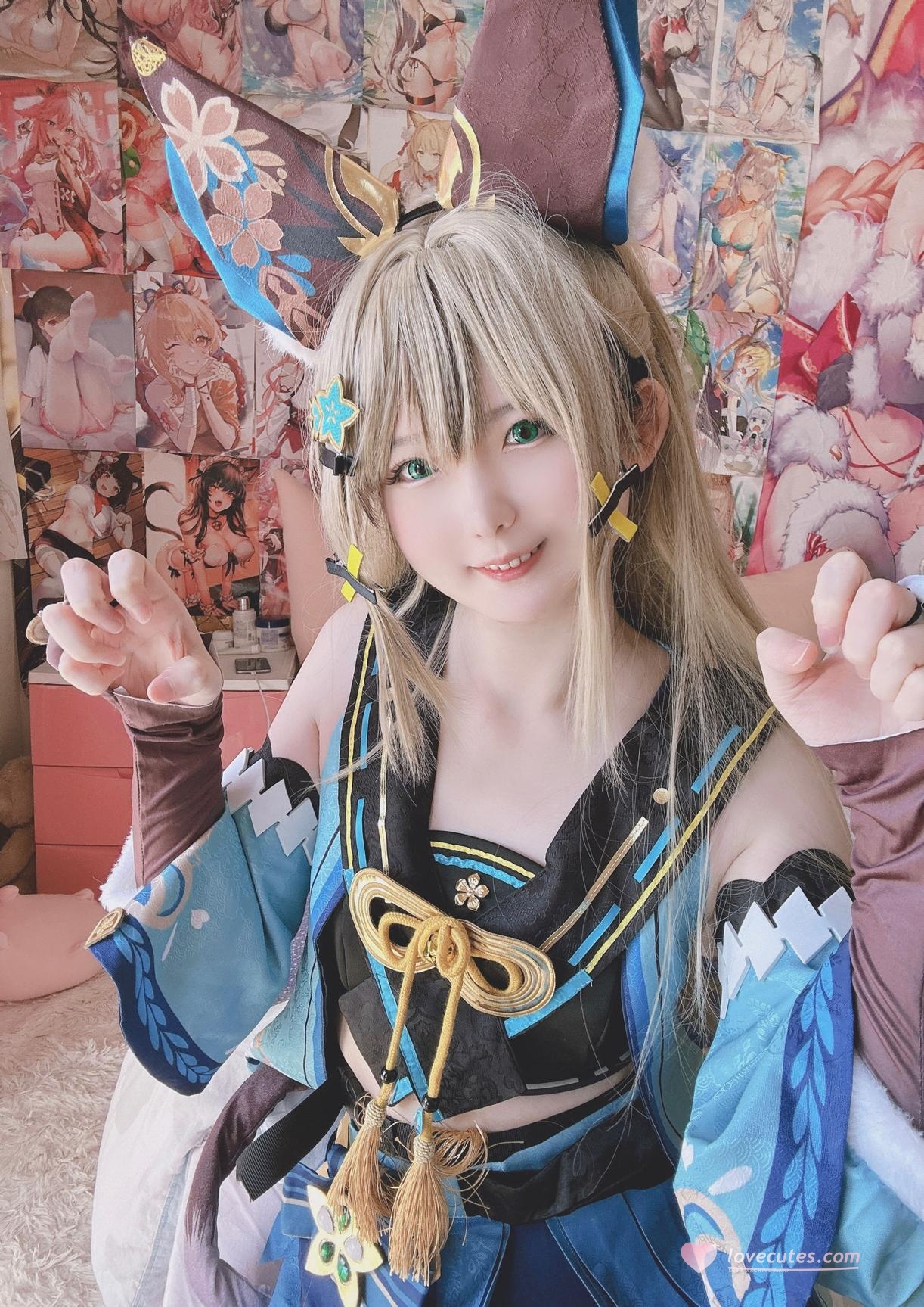 [cosplay] 习呆呆 - 원신 키라라：힙업 노출 대사이즈 재현 24P2V