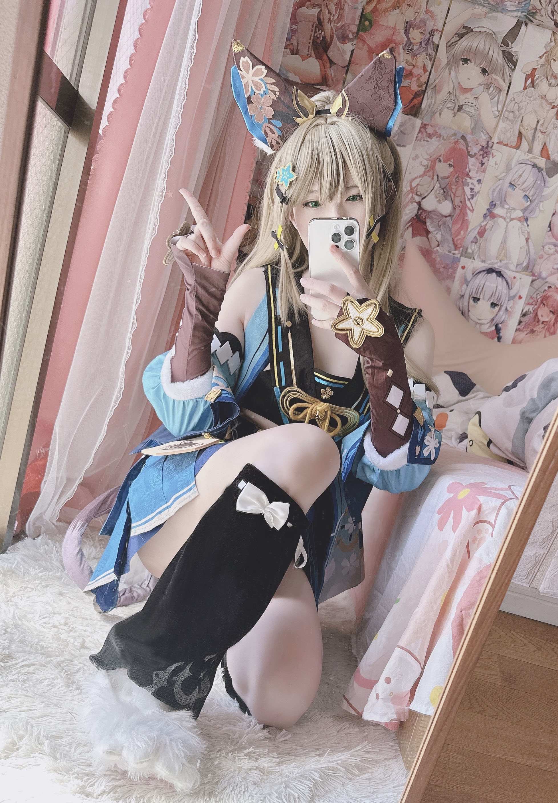 [cosplay] 习呆呆 - 원신 키라라：힙업 노출 대사이즈 재현 24P2V