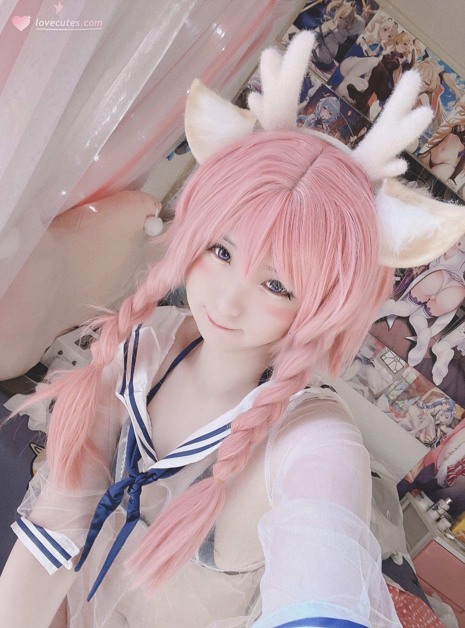 [cosplay] 习呆呆 - Yao trang phục trong suốt: tất trắng lộ điểm, tái hiện mức độ lớn 26P2V