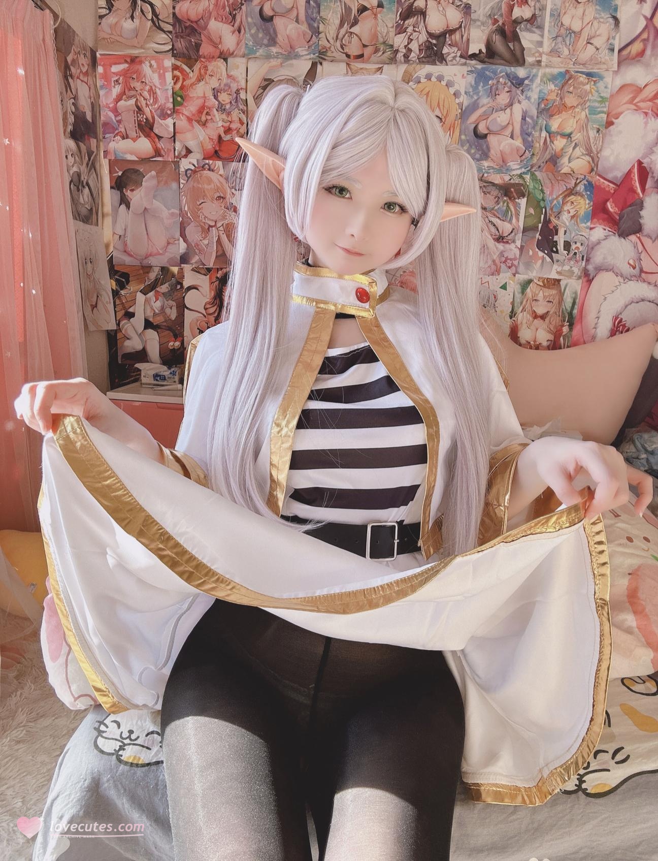 [cosplay] 习呆呆 - ฟรีเรน：ถุงน่องดำ露点 การคอสเพลย์ขนาดใหญ่ที่ถอดแบบ 23P