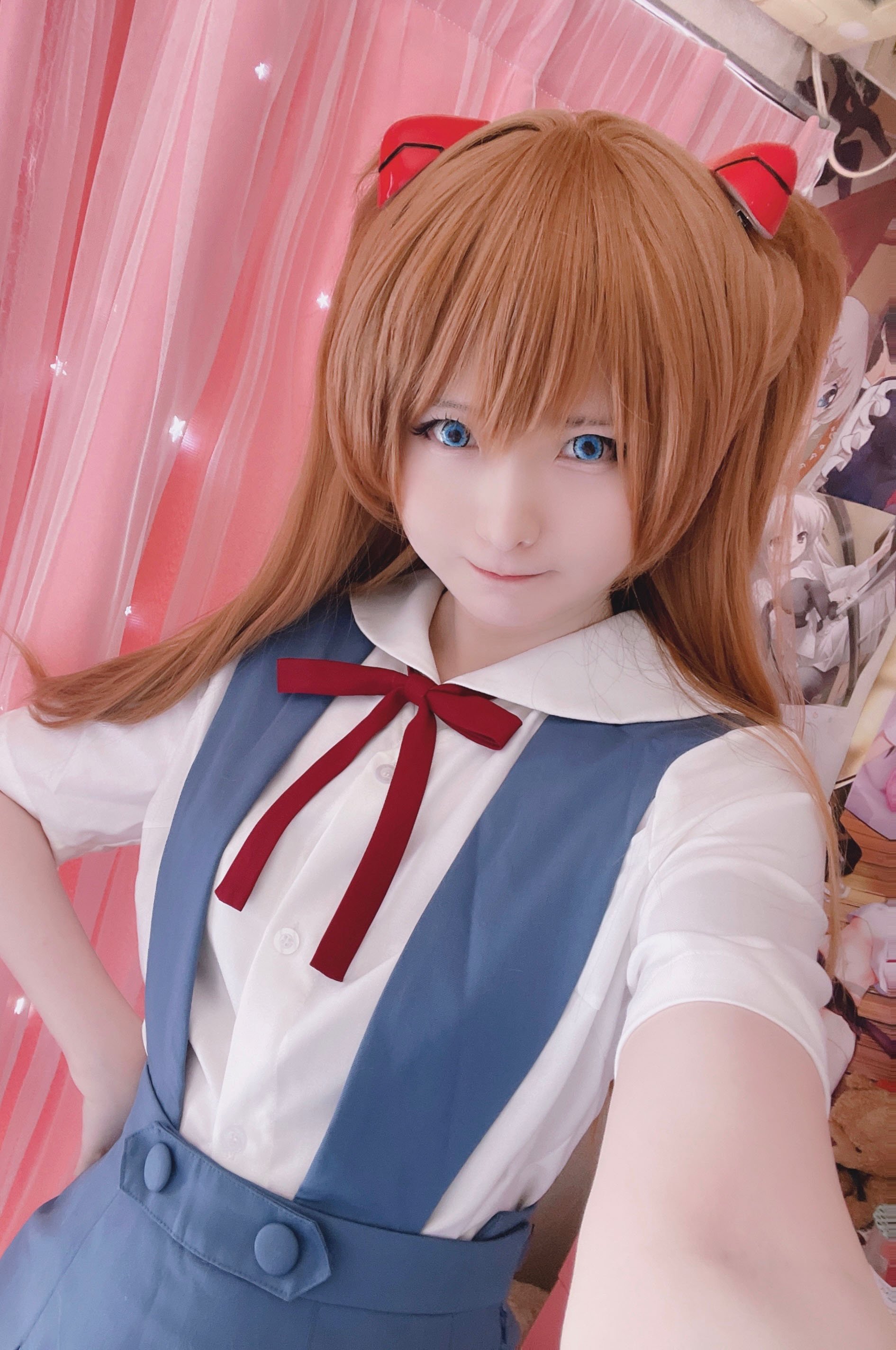 [cosplay] 习呆呆 - EVA อาสึกะ: ชุดนักเรียนเปิดจุดเสี่ยง อ้างอิงแบบจัดเต็ม 16P1V