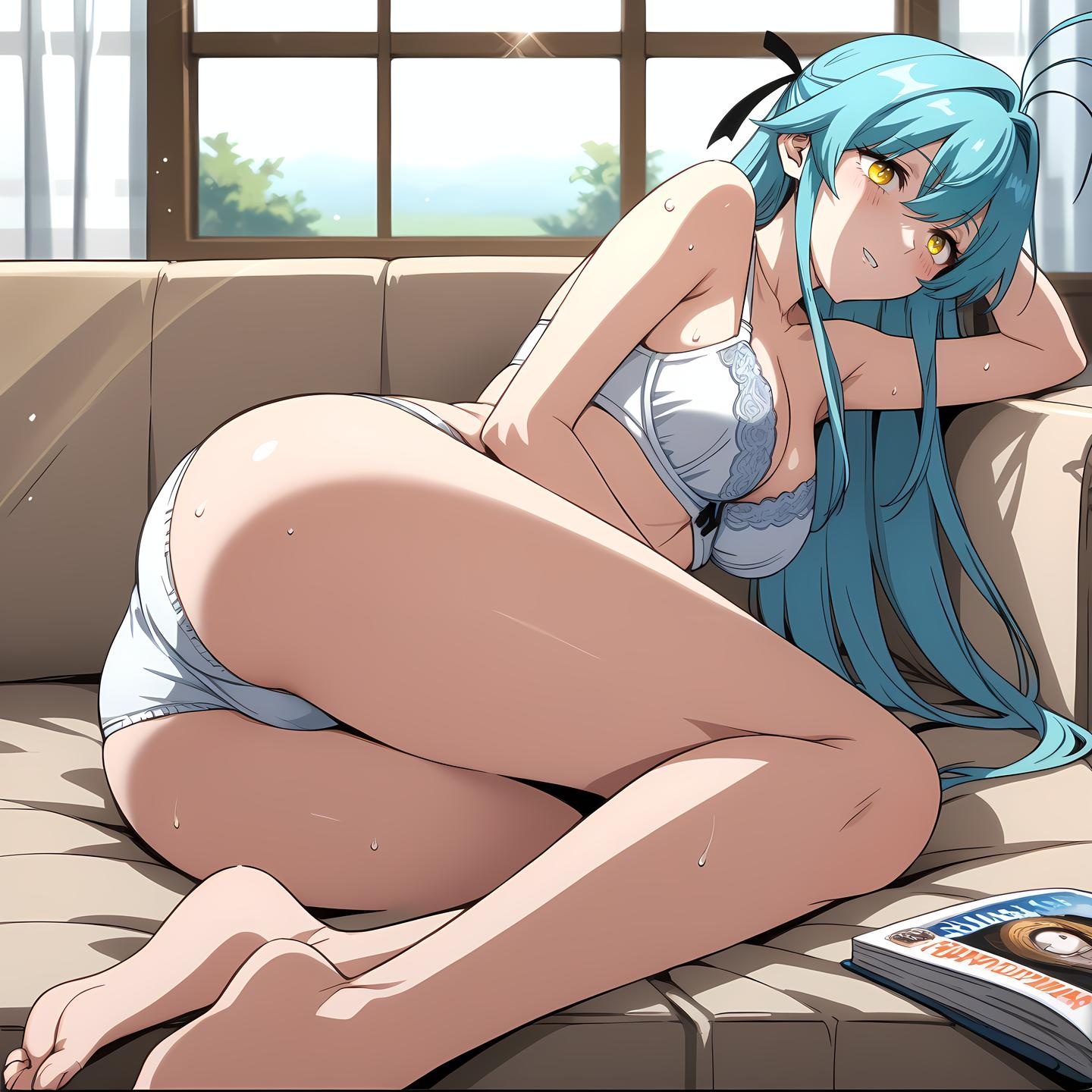 AI Generated Anime Girl - Abel：蕾丝内衣露穴 113P