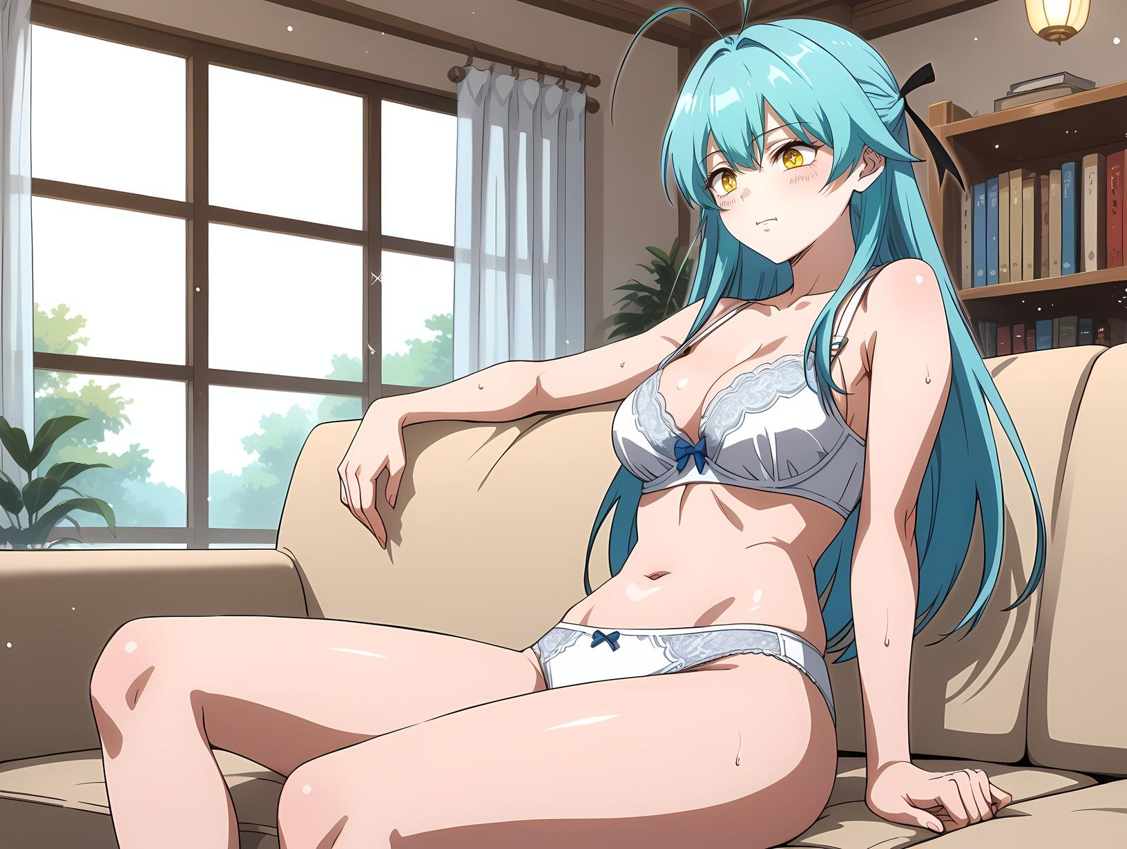 AI Generated Anime Girl - Abel：蕾丝内衣露穴 113P