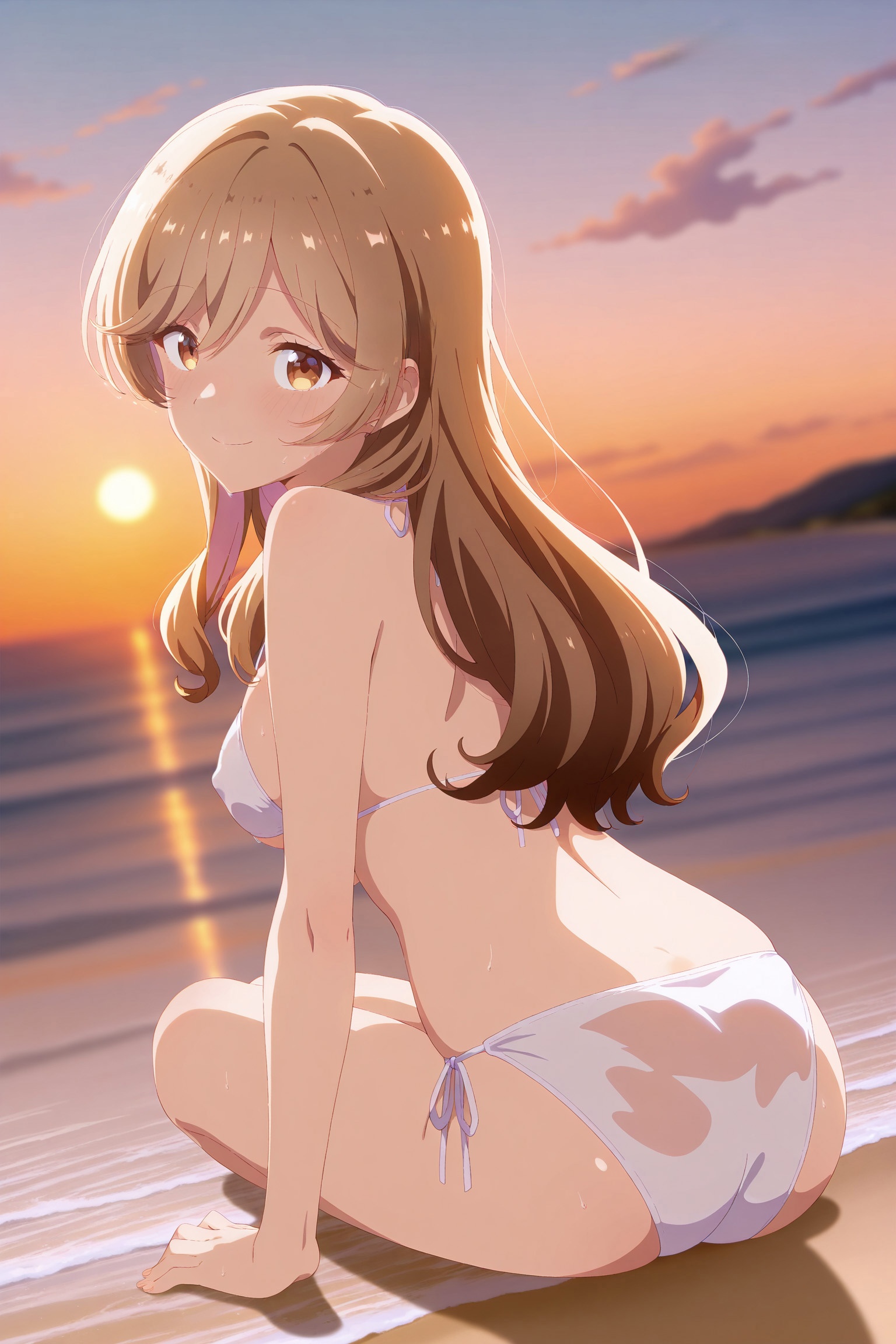AI Generated Anime Girl - Ajisai Sena&Renako Amaori：学生装浴室露穴 207P