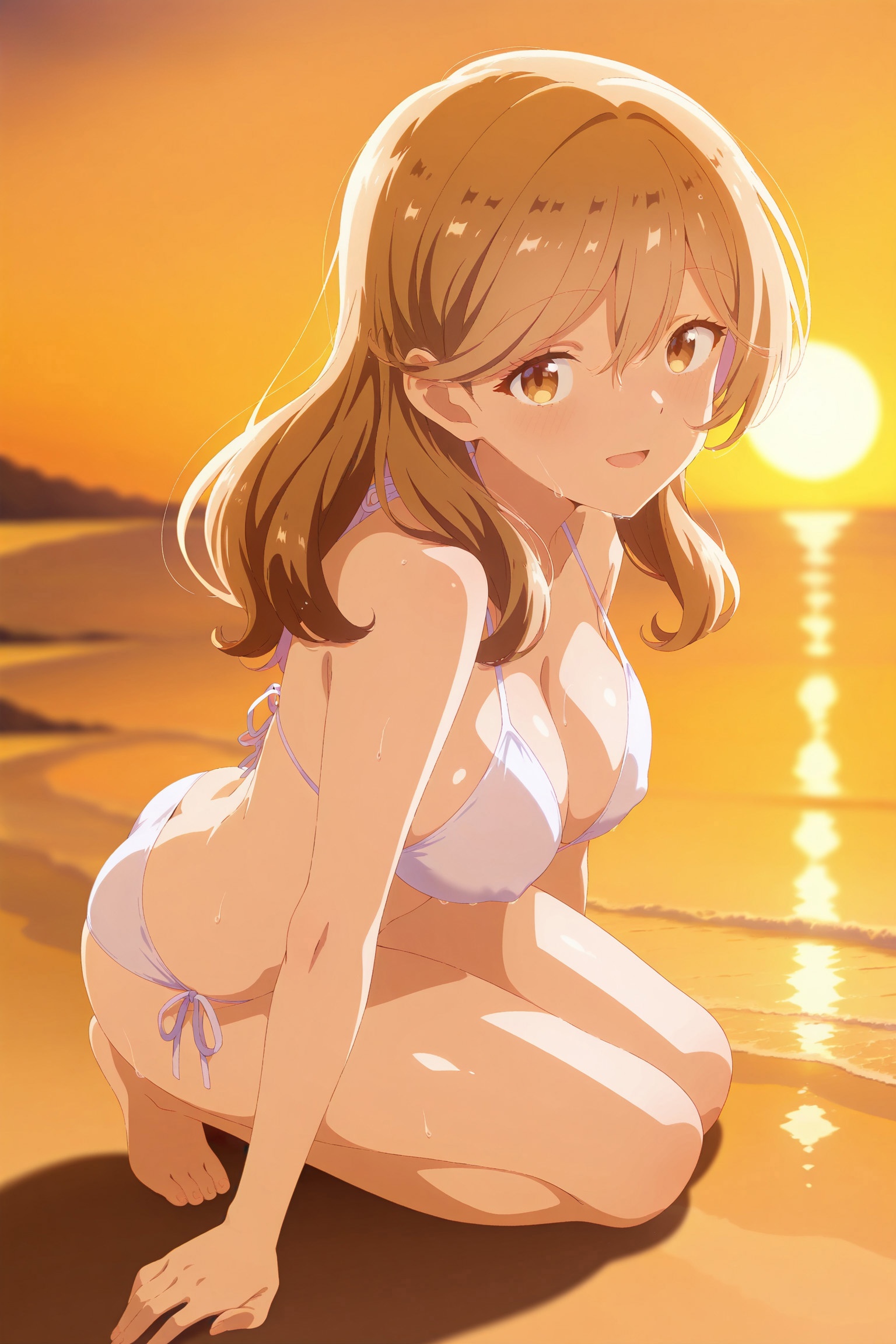 AI Generated Anime Girl - Ajisai Sena&Renako Amaori：学生装浴室露穴 207P