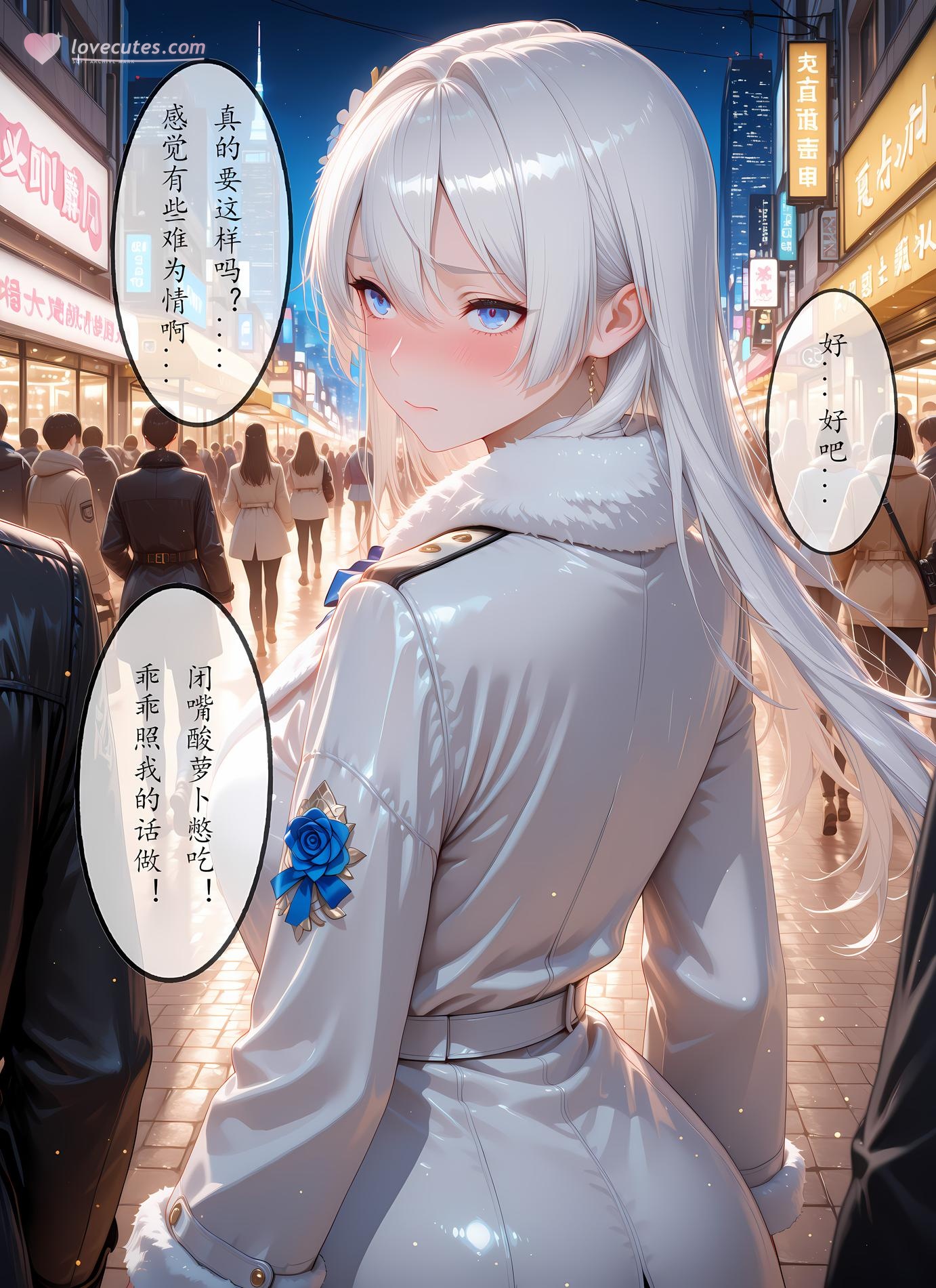 AI Generated Anime Girl - Geng Chen 庚辰 调教：丝袜床拍露穴 142P
