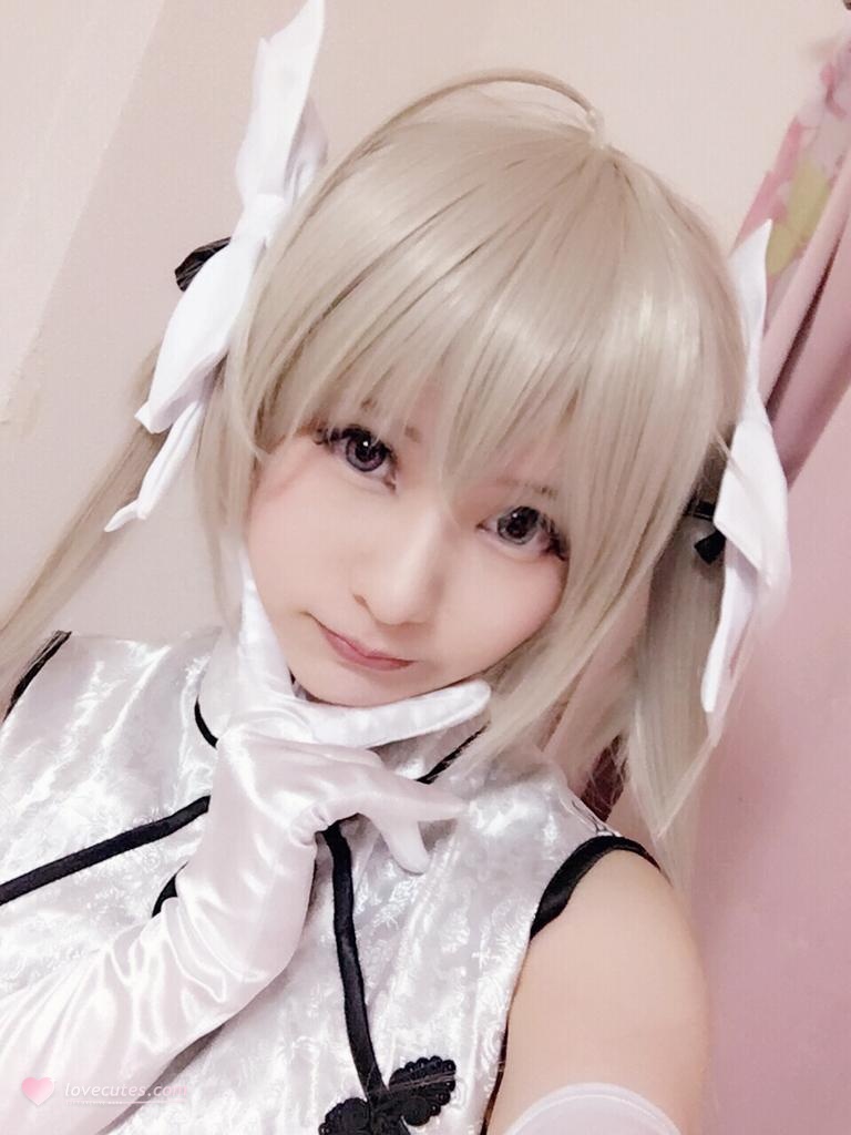 [cosplay] 习呆呆 - 春日野穹：白丝女仆开档美臀大尺度 42P2V