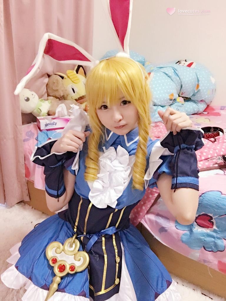 [cosplay] 习呆呆 - อลิซในแดนมหัศจรรย์: ภาพถ่ายคอสเพลย์กระโปรงสั้นถุงน่องขาวหูกระต่ายเปิดเผยจุดสงวน 32P2V