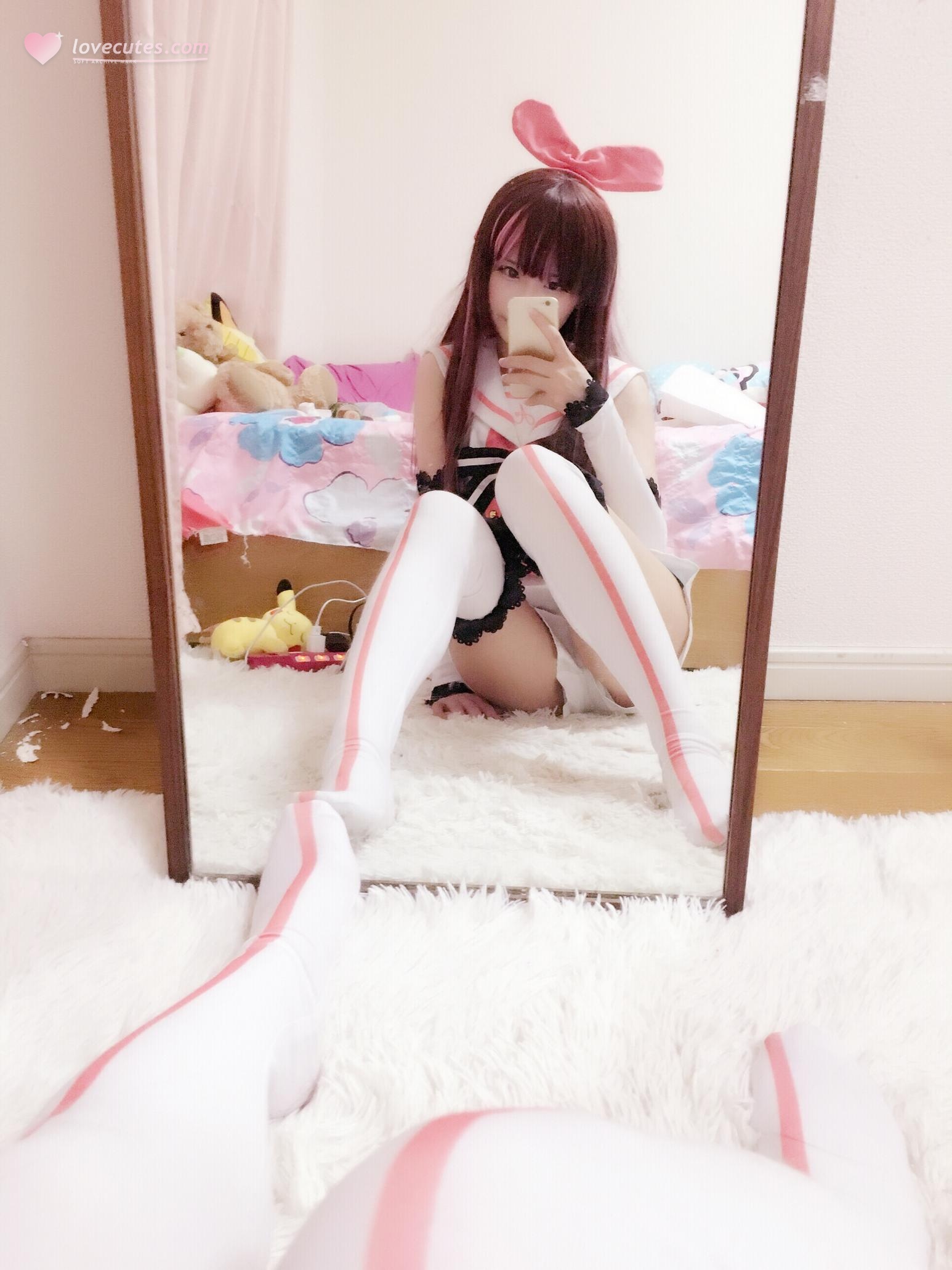 [cosplay] 习呆呆 - 绊爱：露点白丝双马尾大尺度还原 31P2V