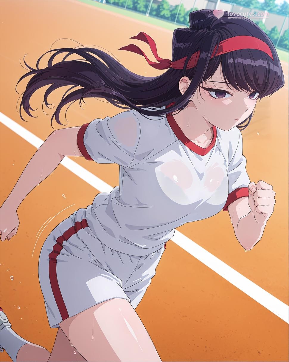 AI สร้างสรรค์ Anime Girl - Komi Shouko：ผมดำ ภาพในห้องส่วนตัว โชว์ช่องคลอด 30P