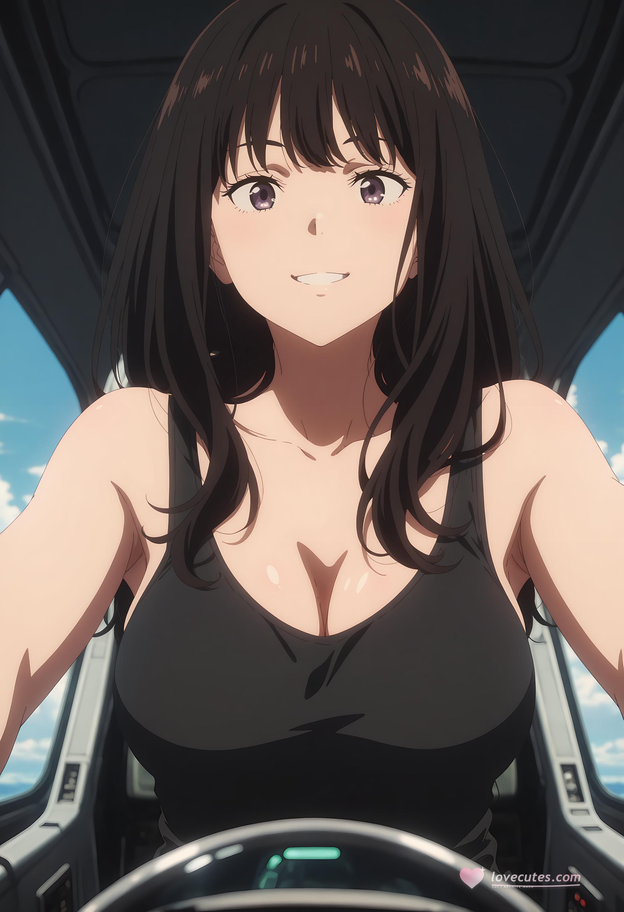 AI Generated Anime Girl - Lycoris Recoil 井上泷奈：ชุดว่ายน้ำรัดรูป露穴 33P