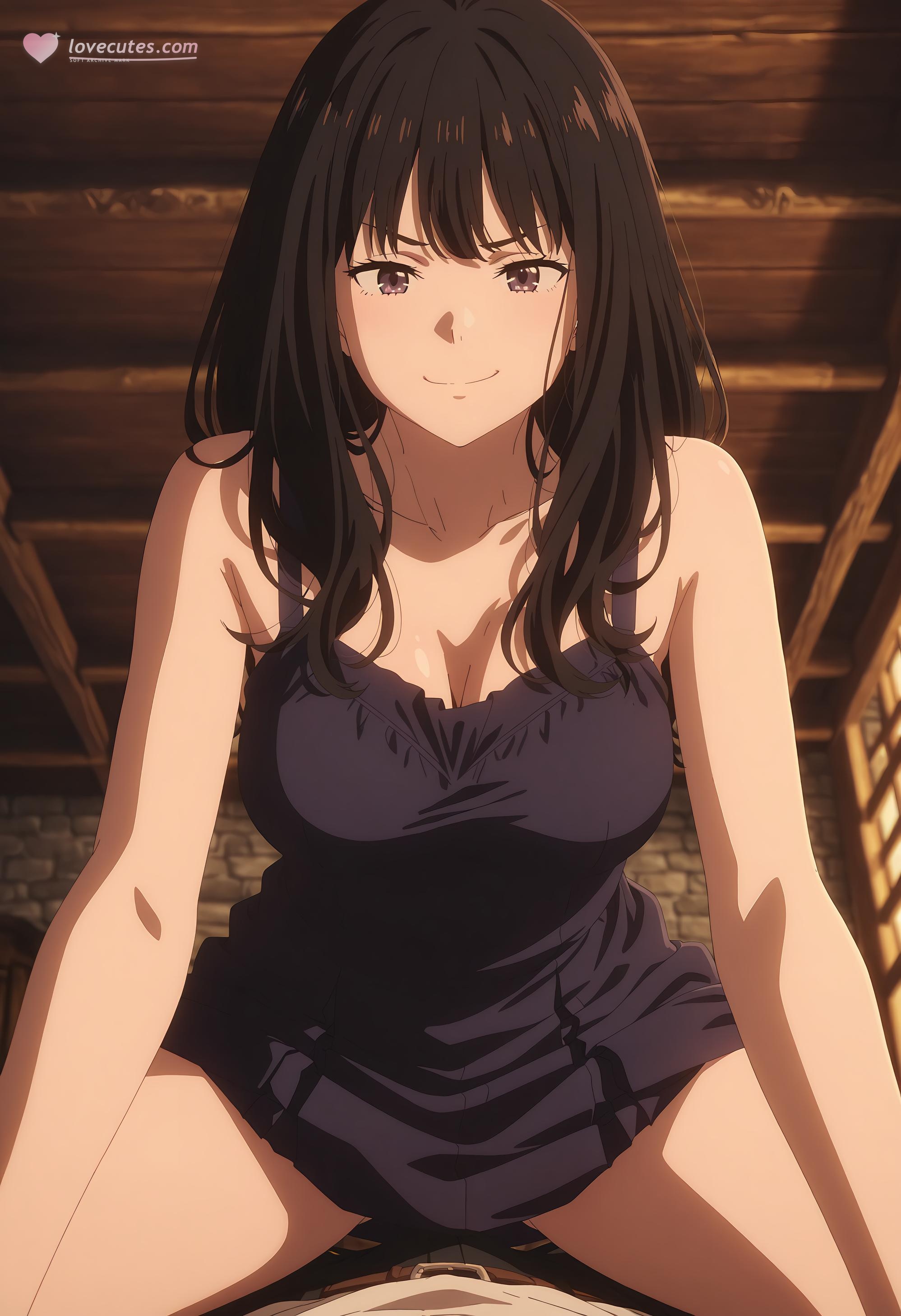 AI Generated Anime Girl - Lycoris Recoil 井上泷奈：タイツ水着 露出穴 33P