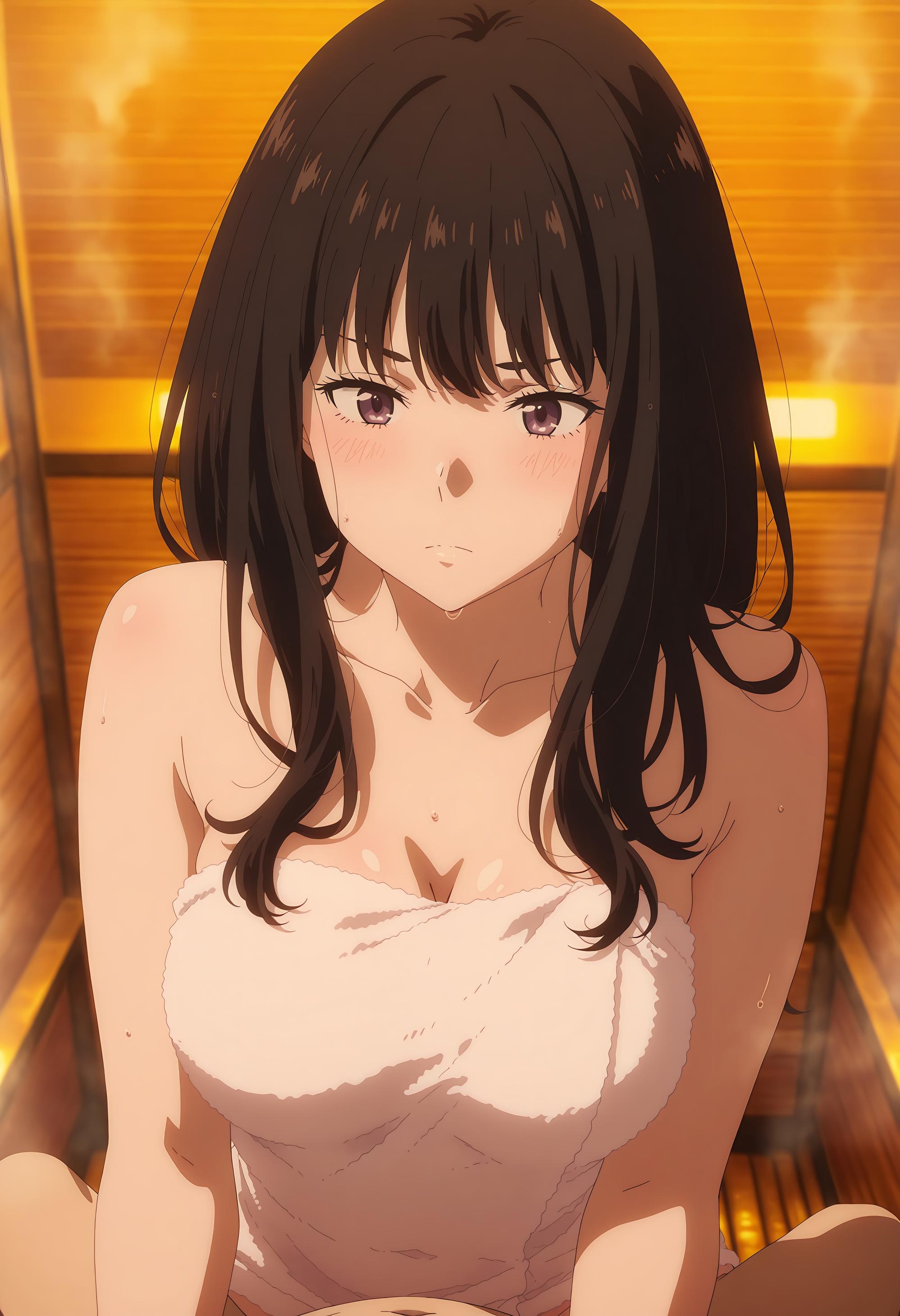 AI Generated Anime Girl - Lycoris Recoil 井上泷奈：タイツ水着 露出穴 33P
