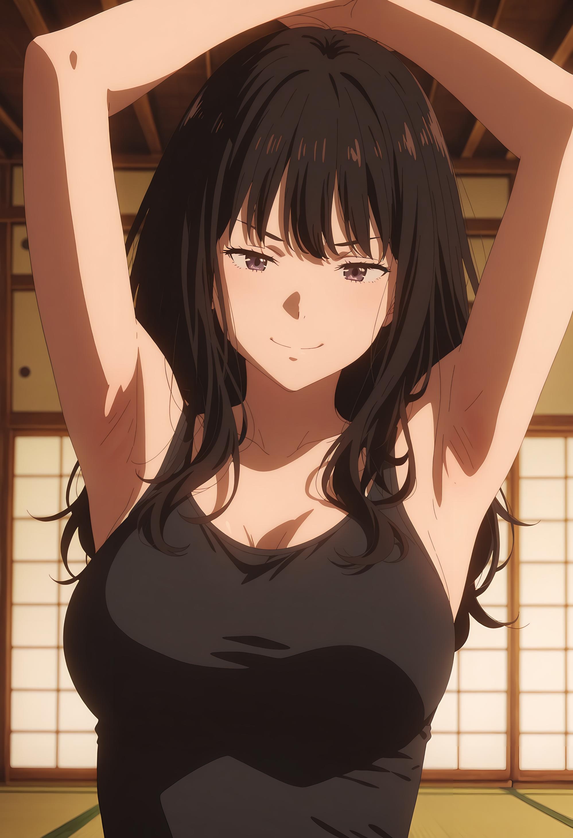 AI Generated Anime Girl - Lycoris Recoil 井上泷奈：タイツ水着 露出穴 33P