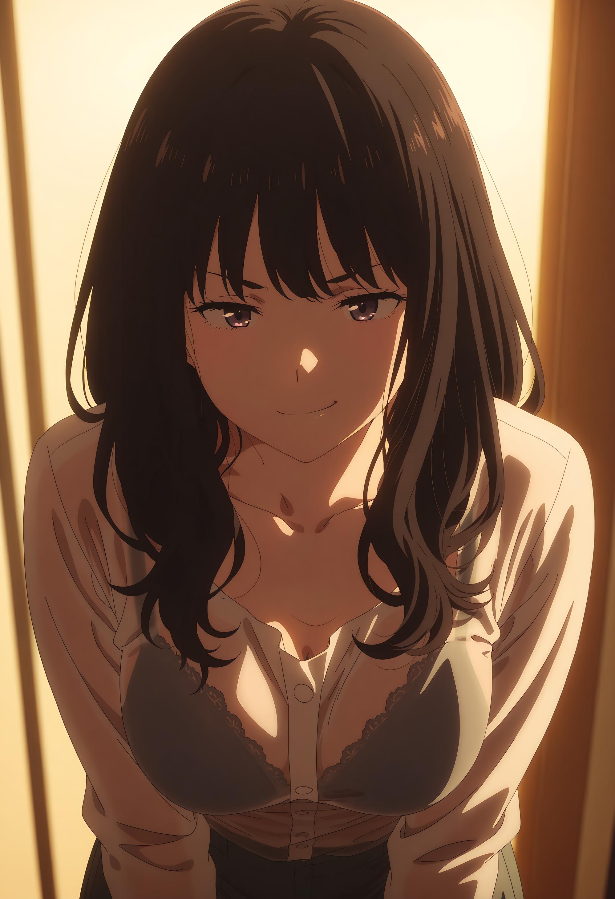 AI Generated Anime Girl - Lycoris Recoil 井上泷奈：紧身衣泳装露穴 33P