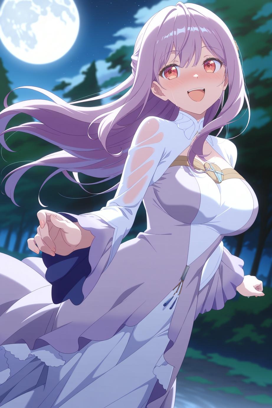 AI Generated Anime Girl - Saint Mia：ชุดเมดถ่ายบนเตียง露穴 314P