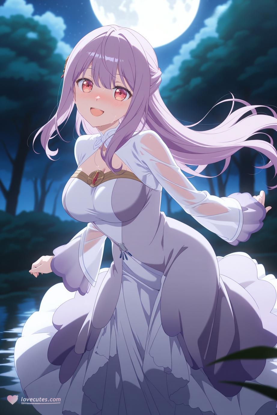 AI Generated Anime Girl - Saint Mia：ชุดเมดถ่ายบนเตียง露穴 314P