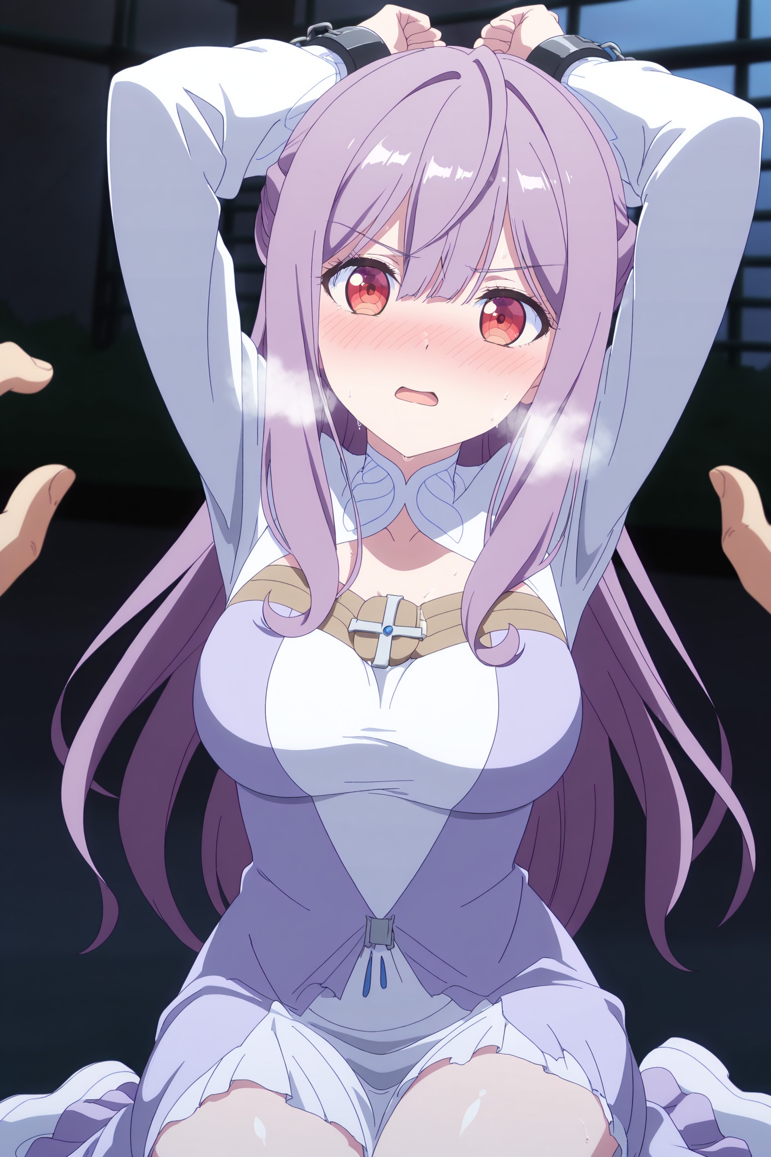AI Generated Anime Girl - Saint Mia：ชุดเมดถ่ายบนเตียง露穴 314P