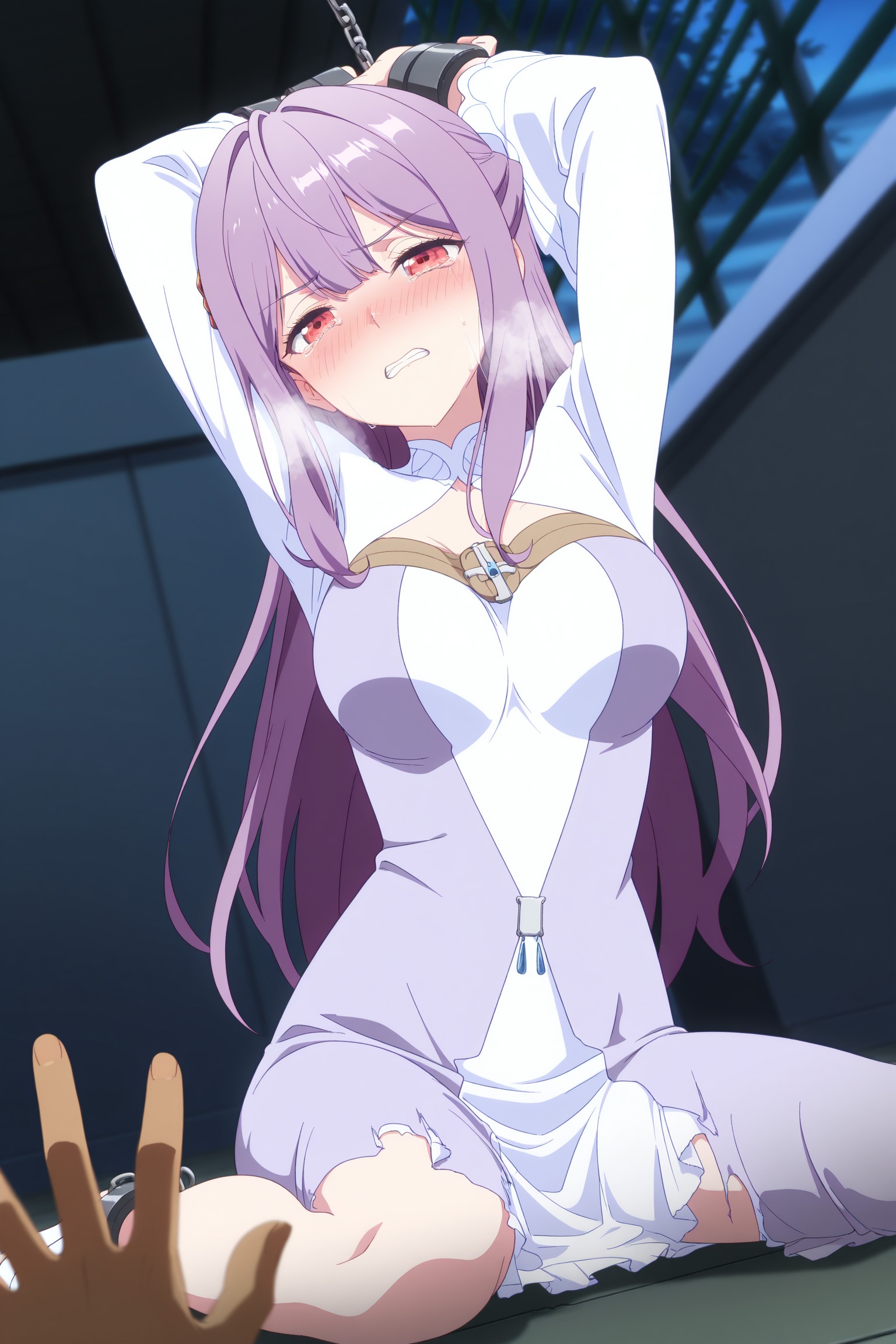 AI Generated Anime Girl - Saint Mia：ชุดเมดถ่ายบนเตียง露穴 314P
