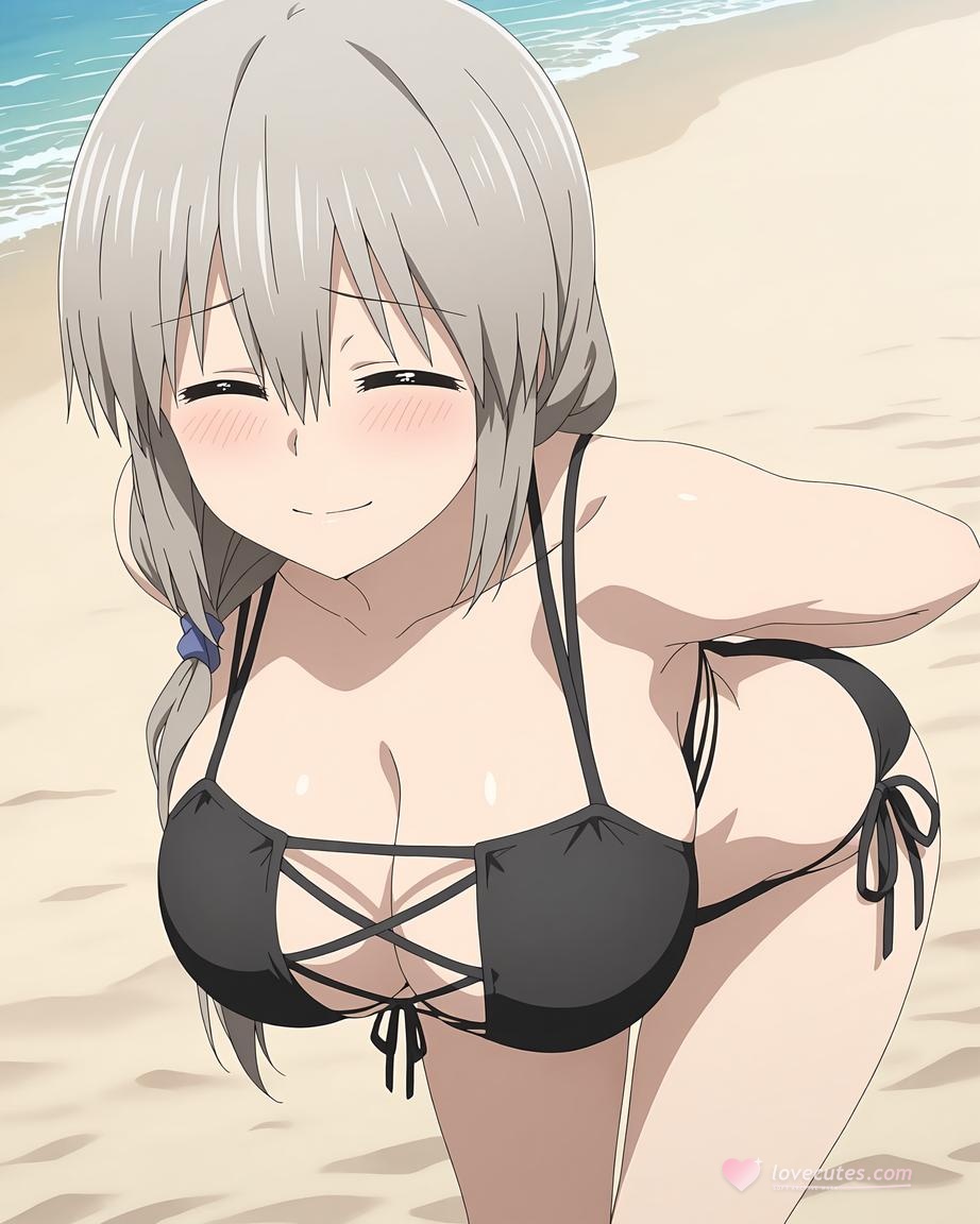 AI 生成動漫女孩 - Uzaki-chan：泳裝比基尼露穴 70P