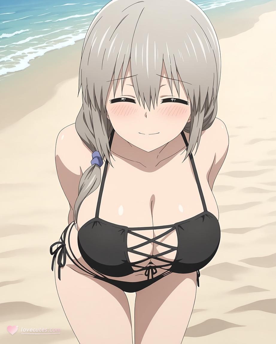 AI 生成動漫女孩 - Uzaki-chan：泳裝比基尼露穴 70P