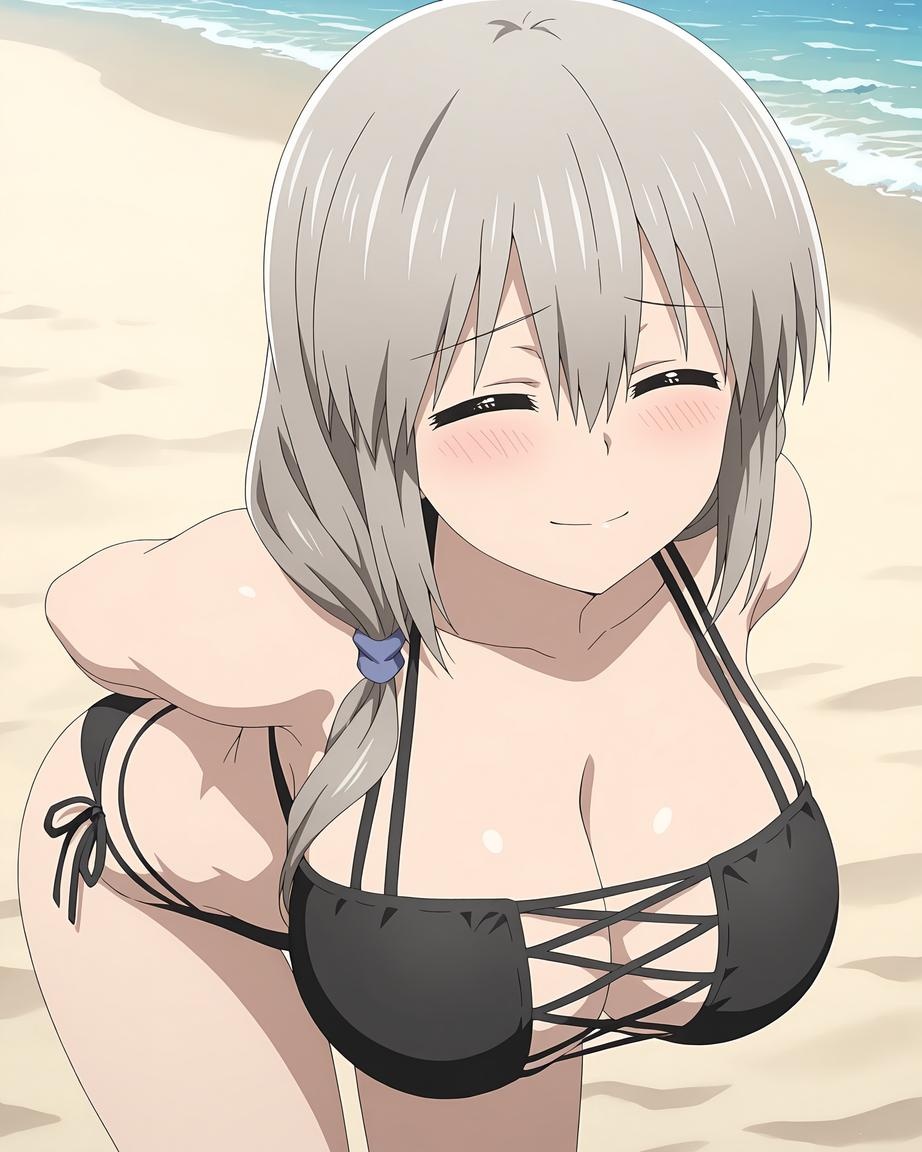 AI 生成動漫女孩 - Uzaki-chan：泳裝比基尼露穴 70P
