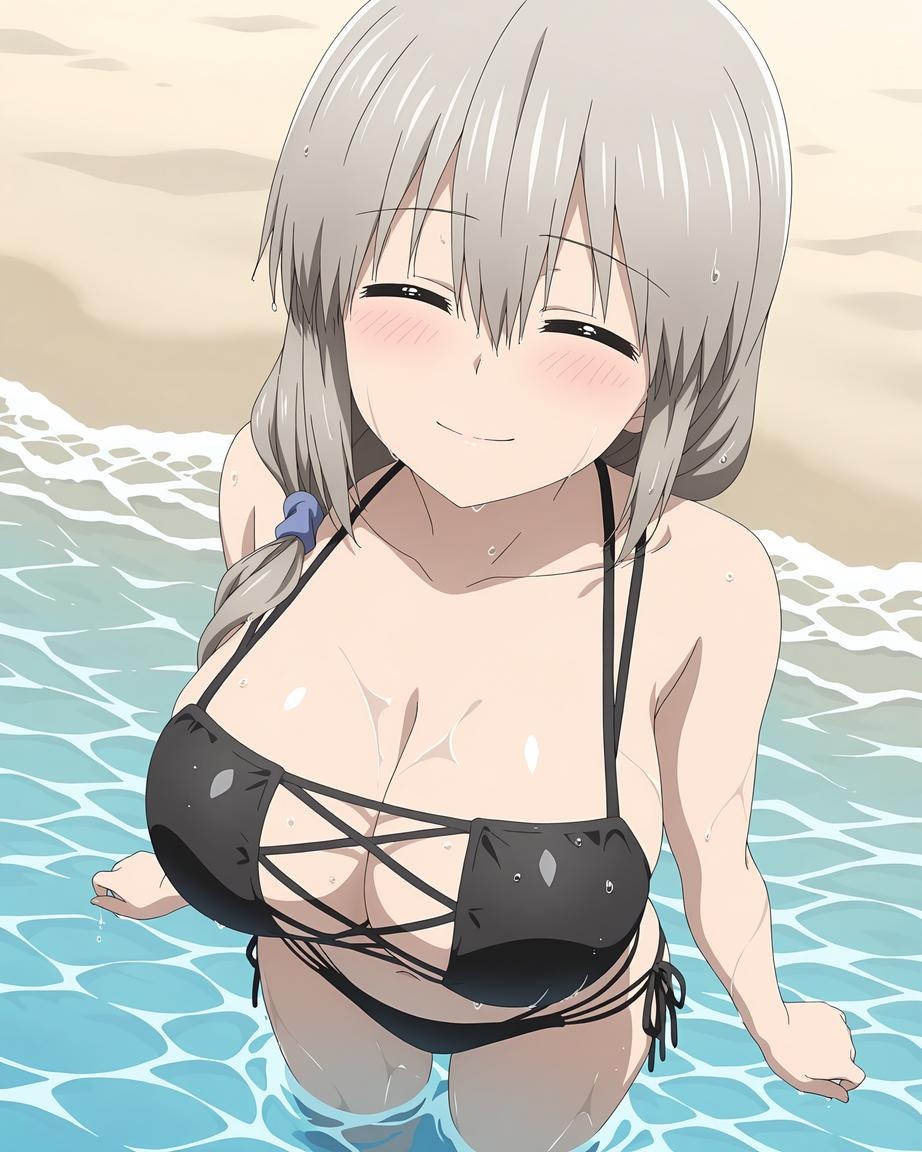 AI 生成動漫女孩 - Uzaki-chan：泳裝比基尼露穴 70P