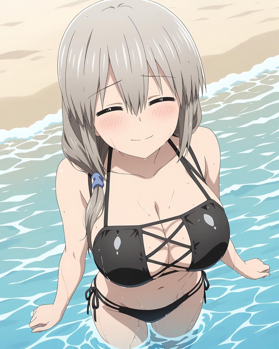 AI 生成動漫女孩 - Uzaki-chan：泳裝比基尼露穴 70P
