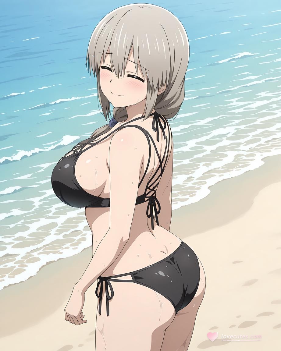 AI 生成動漫女孩 - Uzaki-chan：泳裝比基尼露穴 70P