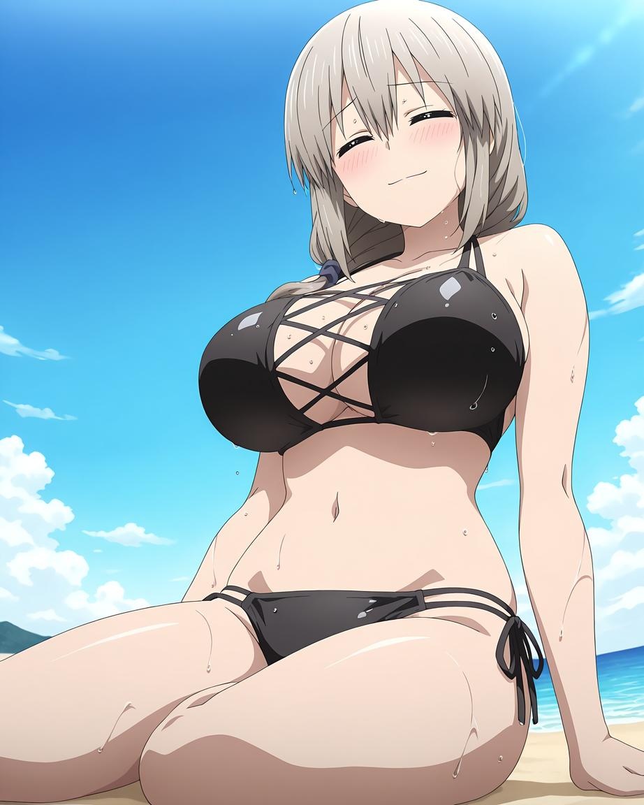 AI 生成動漫女孩 - Uzaki-chan：泳裝比基尼露穴 70P