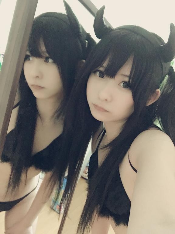 [私房] 习呆呆 - 恶魔主题：黑丝露点翘臀情趣私拍 39P2V