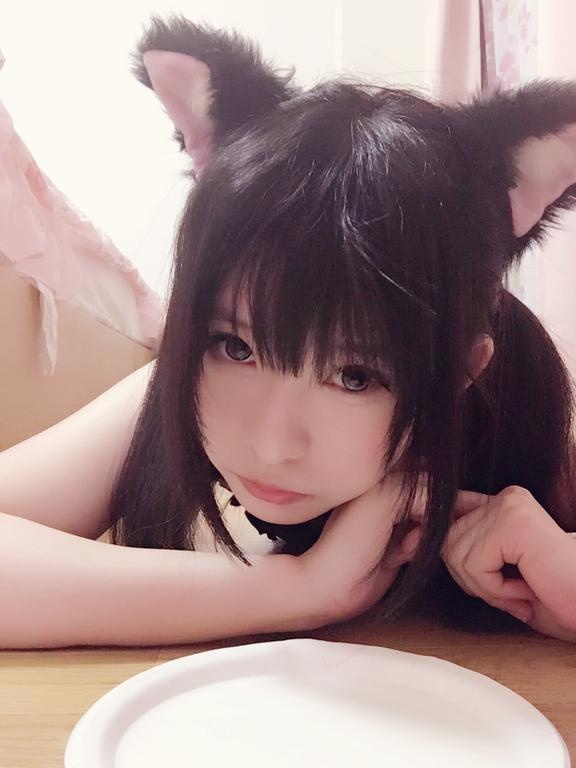 [私房] 习呆呆 - 猫耳主题：黑丝倒挂露点情趣私拍 33P