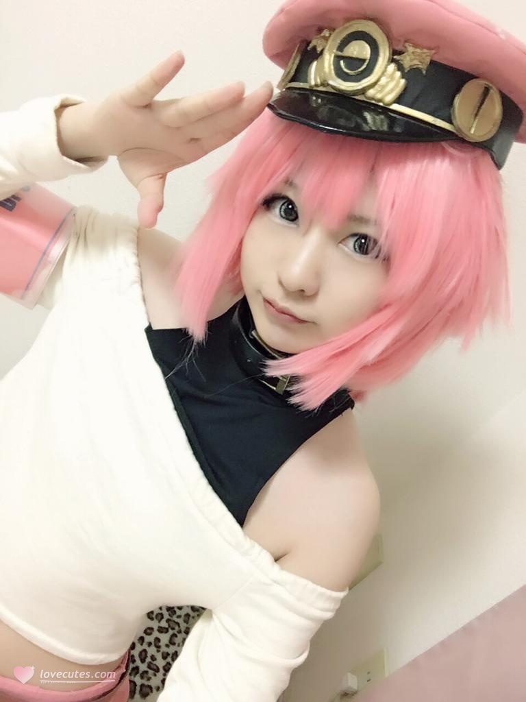 [私房] 習呆呆 - 粉髮惡魔：露點美胸情趣制服私房 37P