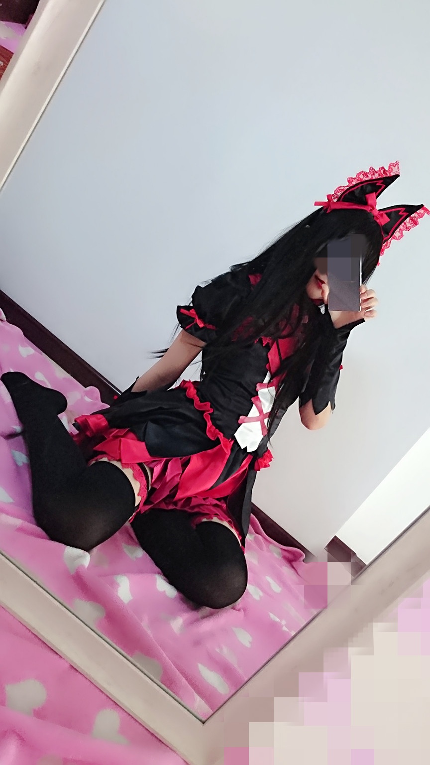 [cosplay] 习呆呆 - ロリータ・マーキュリー：ゴシック黒タイツ露点再現 29P