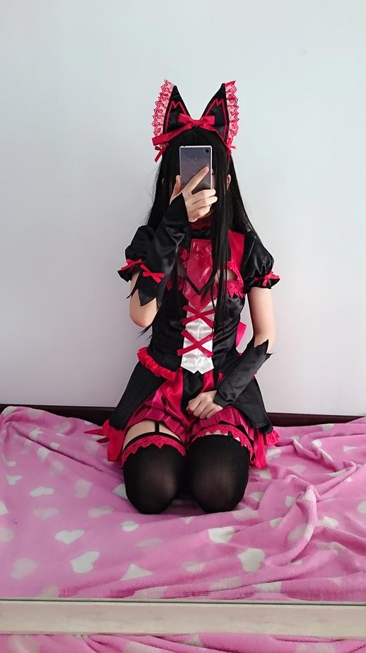 [cosplay] 习呆呆 - ロリータ・マーキュリー：ゴシック黒タイツ露点再現 29P