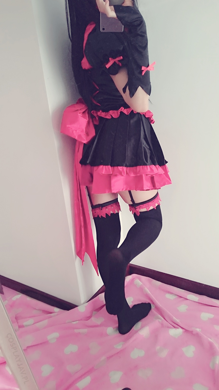 [cosplay] 习呆呆 - ロリータ・マーキュリー：ゴシック黒タイツ露点再現 29P
