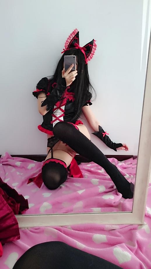 [cosplay] 习呆呆 - ロリータ・マーキュリー：ゴシック黒タイツ露点再現 29P