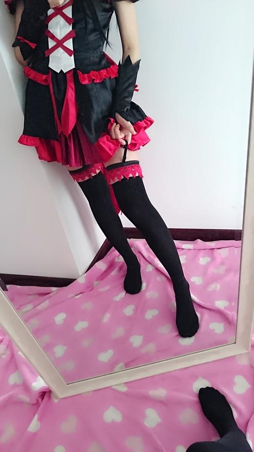 [cosplay] 习呆呆 - ロリータ・マーキュリー：ゴシック黒タイツ露点再現 29P
