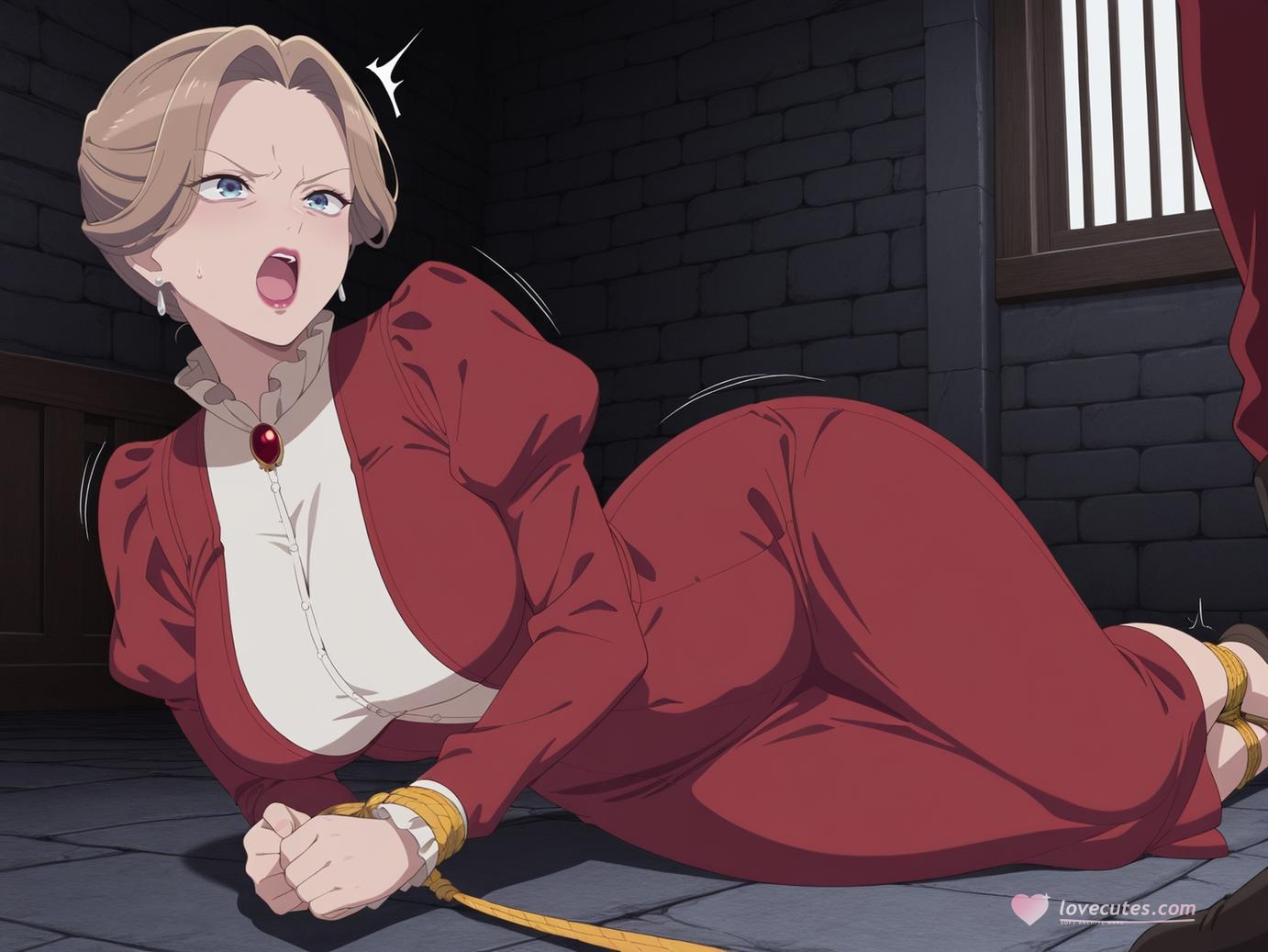 AI Generated Anime Girl - [Pixiv] 手冲小助手 fapallday：黑丝高跟室内私房露穴 244P