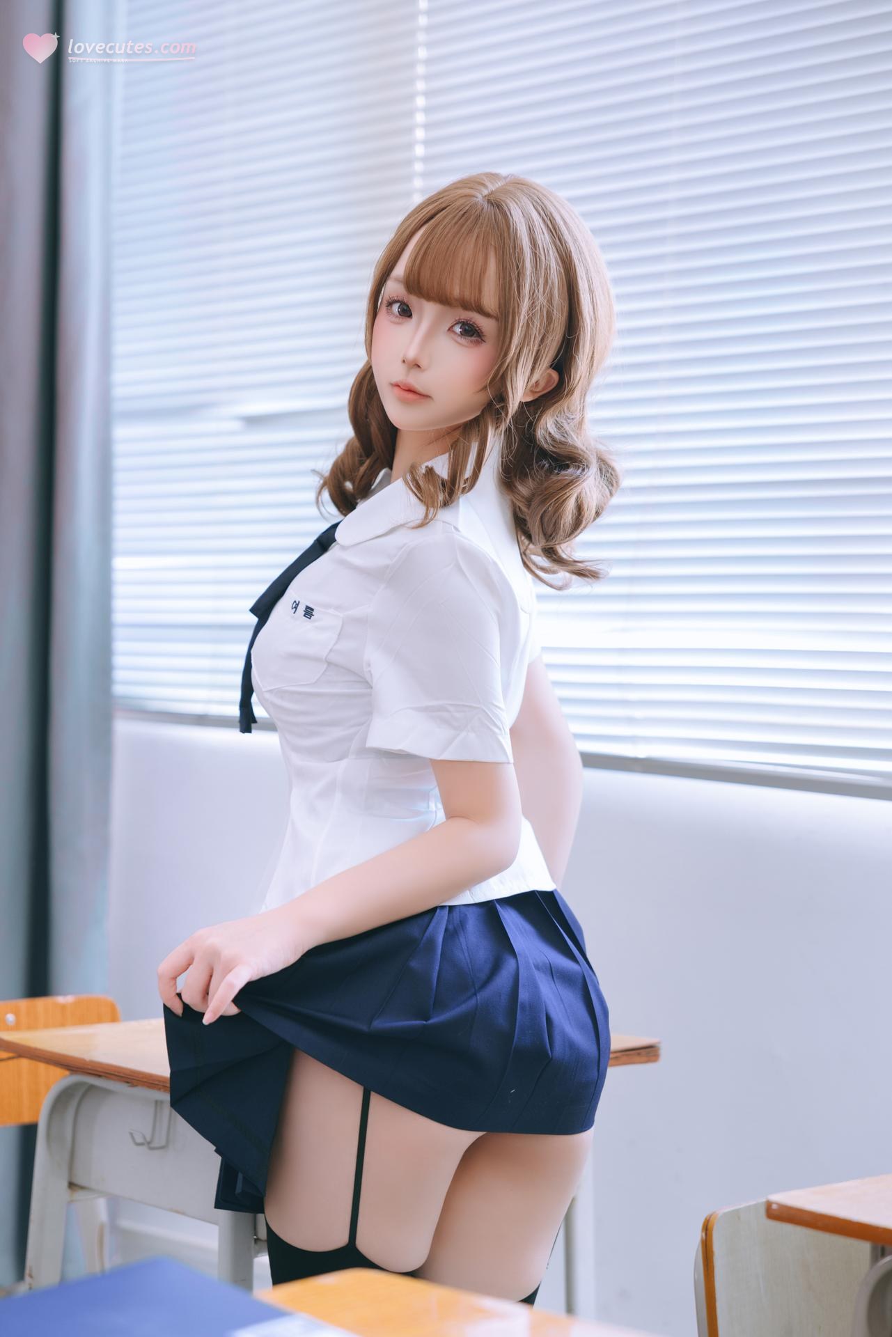 [私房] 日奈娇 - 心理委员：白衬衫制服教室私房 黑丝大尺度 188P16G7V