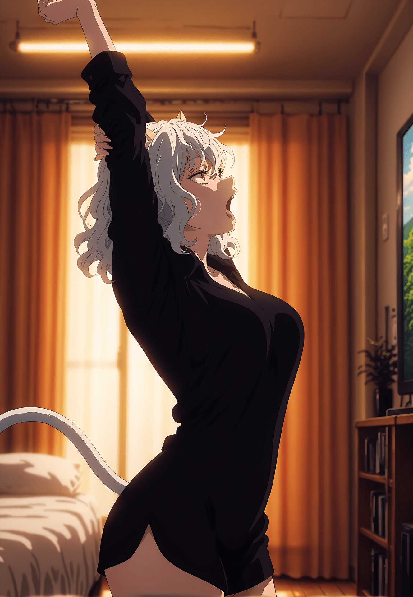 AI Generated Anime Girl - 全职猎人 尼飞比特：ชุดว่ายน้ำบิกินีรัดรูปโชว์จุดซ่อนเร้น 29P