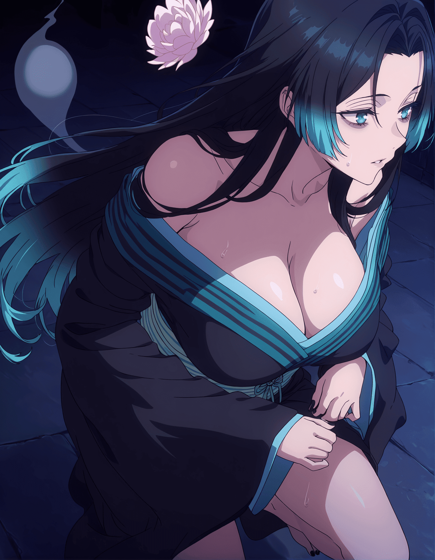 AI Porn - 卡米拉黑髮私房 AI 裸圖圖庫 50P
