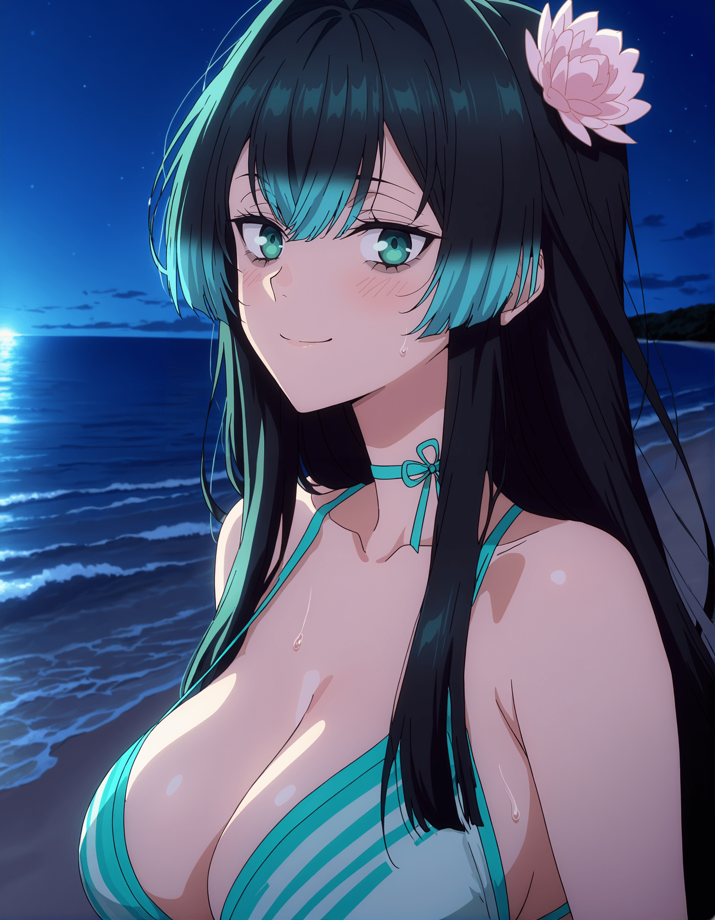 AI Porn - 卡米拉黑髮私房 AI 裸圖圖庫 50P