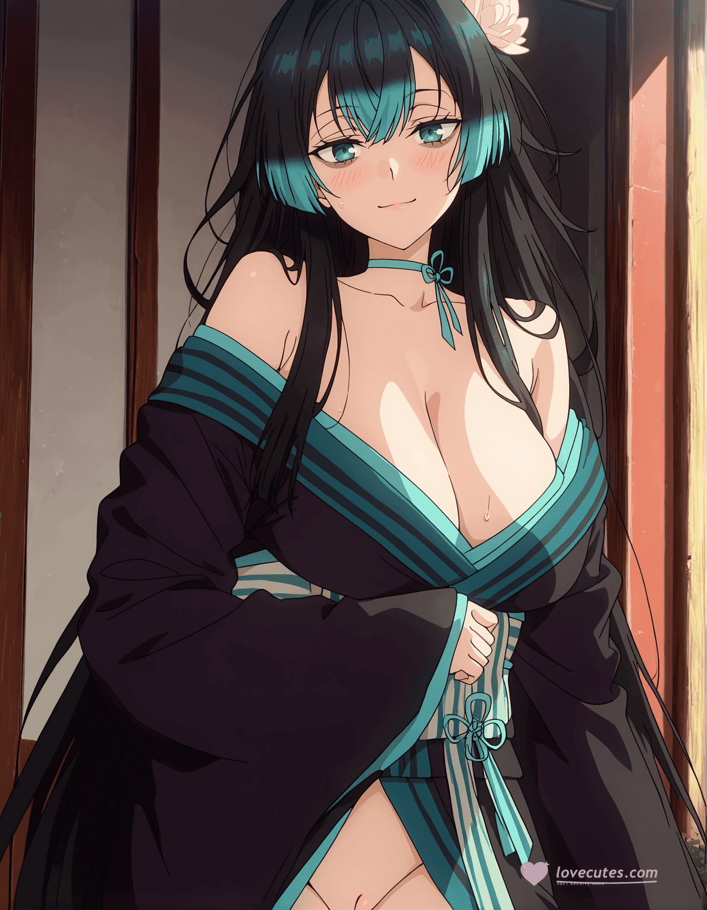 AI Porn - 卡米拉黑髮私房 AI 裸圖圖庫 50P