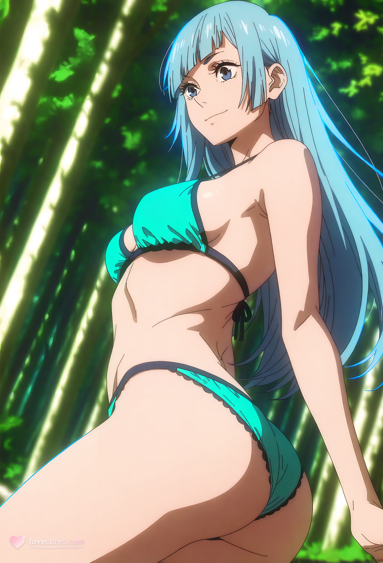 AI Generated Anime Girl - 咒术回战 三轮霞：ชุดรัดรูป โชว์จุดซ่อนเร้น 33P