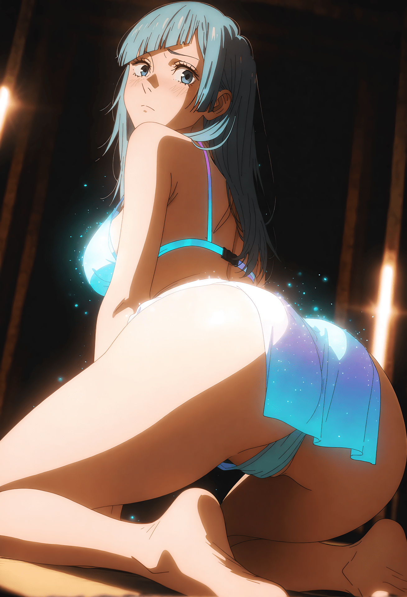 AI Generated Anime Girl - 咒术回战 三轮霞：ชุดรัดรูป โชว์จุดซ่อนเร้น 33P