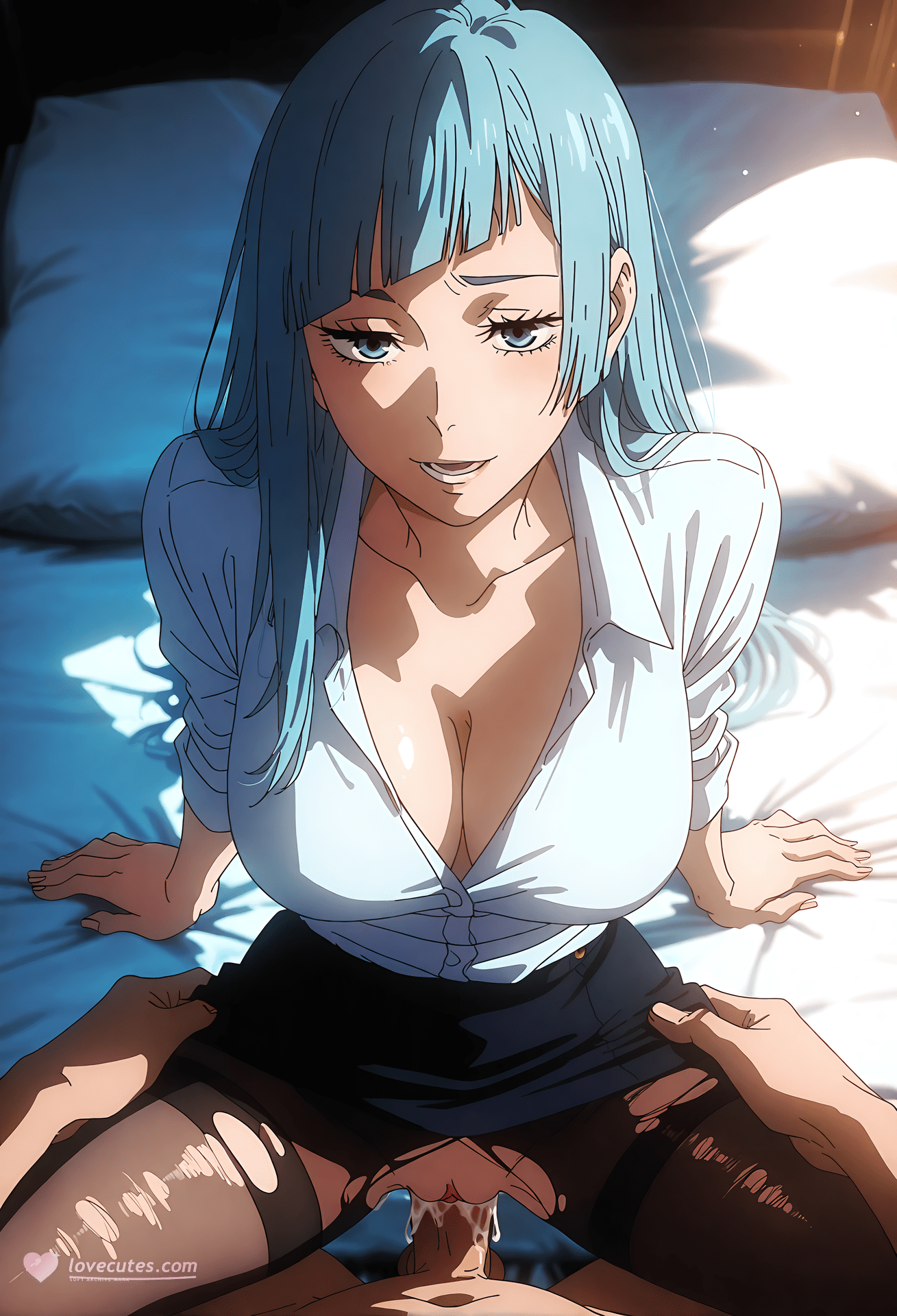 AI Generated Anime Girl - 咒术回战 三轮霞：紧身衣私房露穴 33P