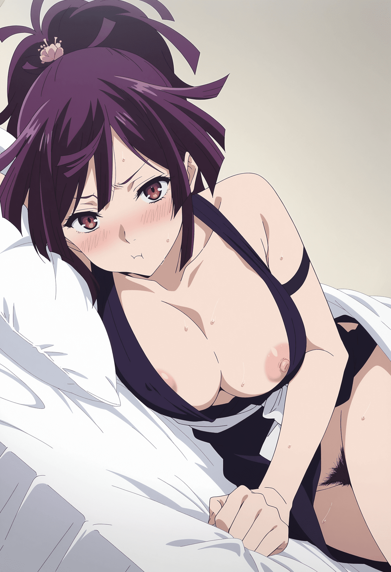 AI Generated Anime Girl - 地狱乐 杠：레이스 란제리 메이드복 노출 102P